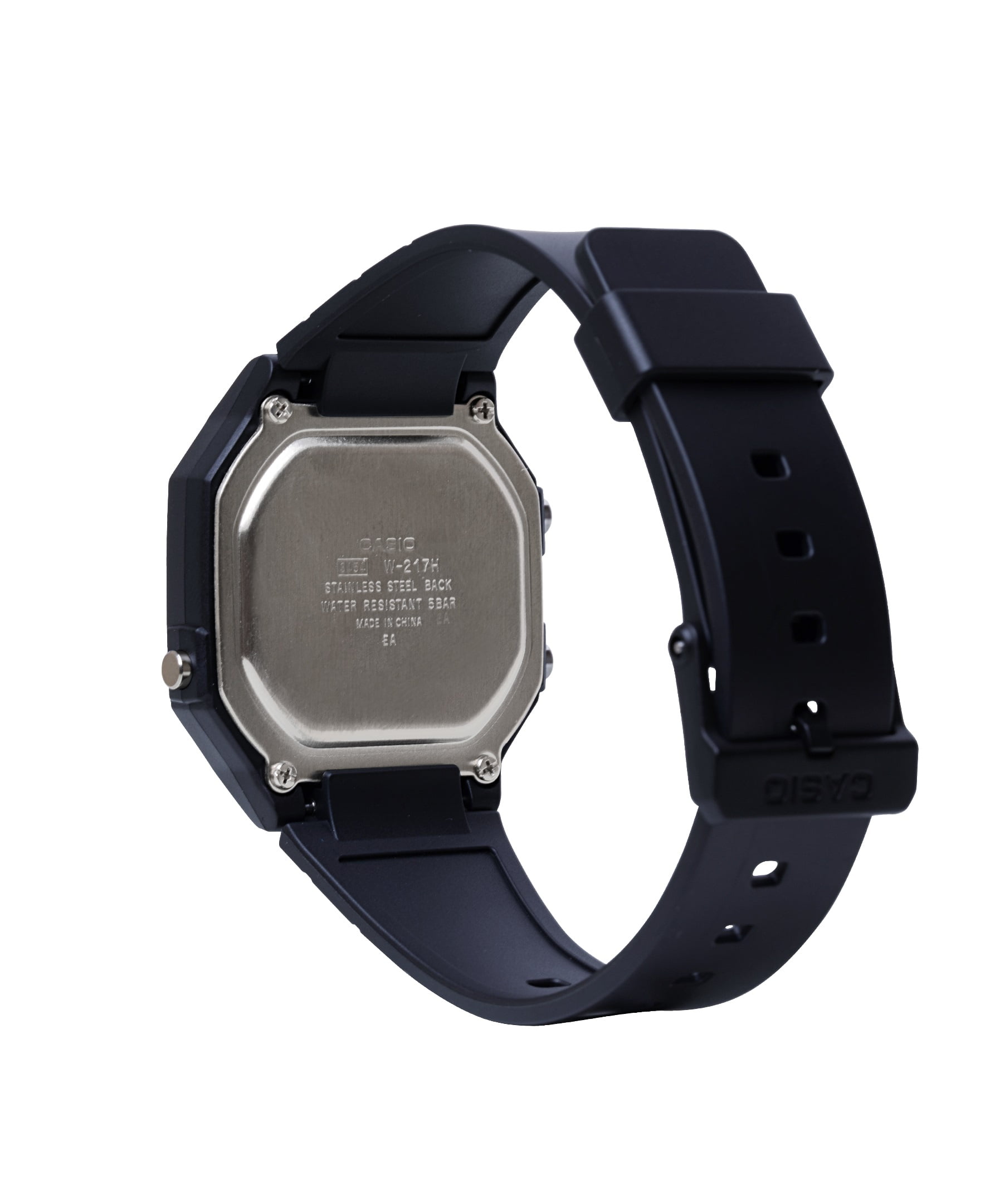 Casio Men's 'Classic' Quartz Resin Casual Watch Black W-217H-1AV - Image 5