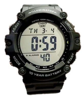 Casio Men's Illuminator Digital Quartz 100m Black Resin Watch AE1500WHX-1AV