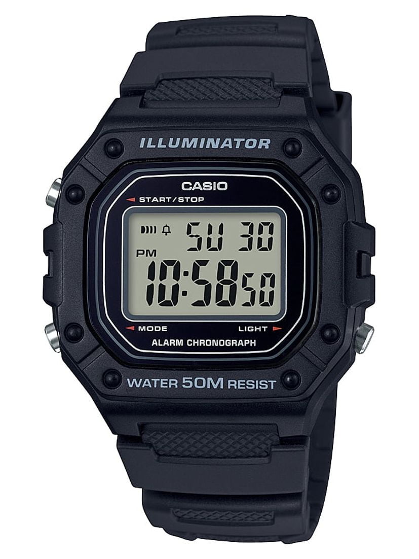 Casio Men's Large Case Digital Sport Watch - Black W218H-1A