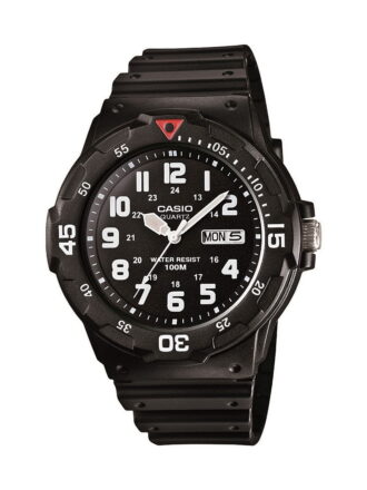 Casio Men's Sport Plastic Wrap Wristwatch, Black