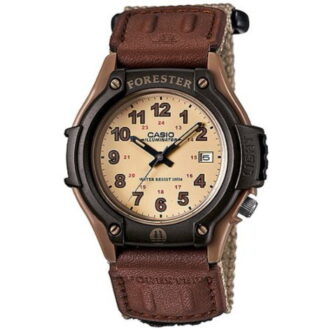 Casio Men's Tan Nylon Strap Wristwatch Model FT500WC-5BVCF