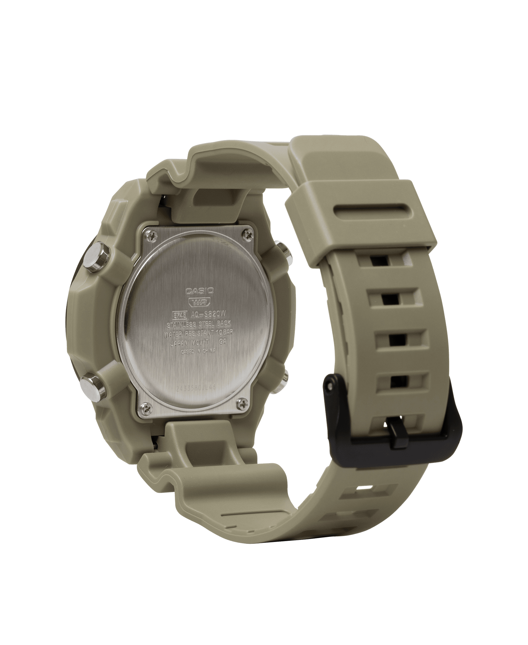 Casio Men's Tan Solar Powered Analog-Digital 100mm Casual Watch AQS820W-5AV - Image 4