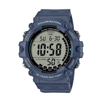 Casio Men's Wide Face Blue Digital Resin Strap Watch AE1500WH-2AV
