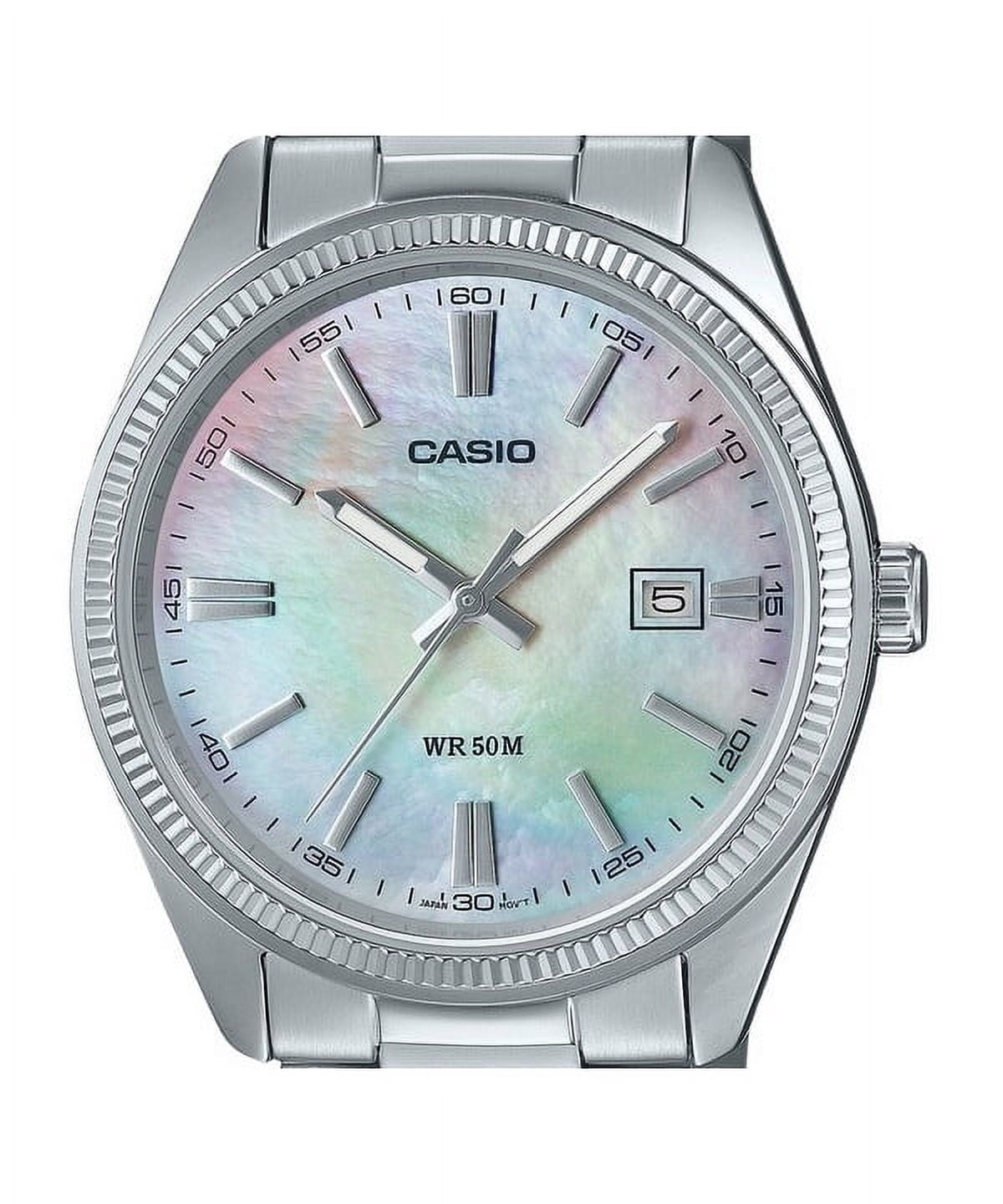 Casio MTP-1302DS-7AVDF Men's Analog Watch – White Dial with Stainless Steel Bracelet - Image 2