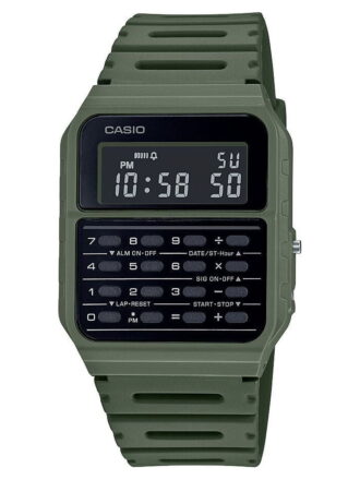 Casio Unisex Classic Calculator Watch, Green