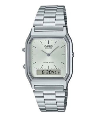 Casio Vintage Analog Digital White Dial Quartz AQ-230A-7A Women's Watch