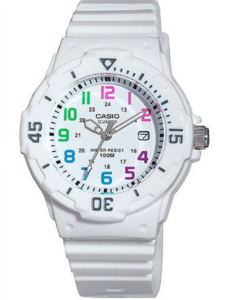 Casio Women's Dive Style Watch, White/Multi-Color LRW200H-7BV