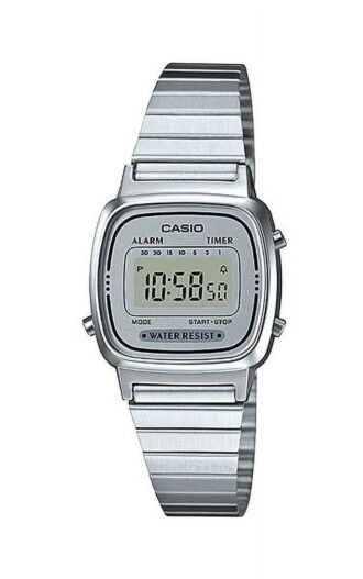 Casio Women's Illuminator LA670WA-7 Silver Stainless-Steel Quartz Fashion Watch