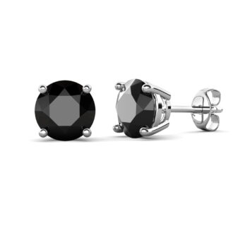 Cate & Chloe Dina Sterling Silver Stud Earrings with Genuine Gemstones for Women, Gift for Her