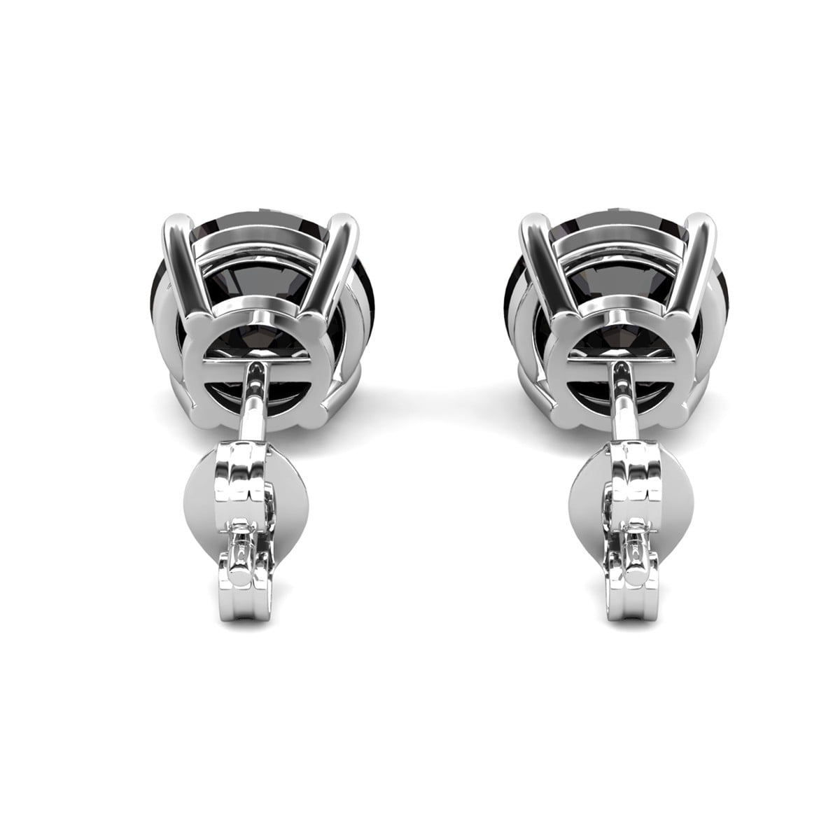 Cate & Chloe Dina Sterling Silver Stud Earrings with Genuine Gemstones for Women, Gift for Her - Image 5