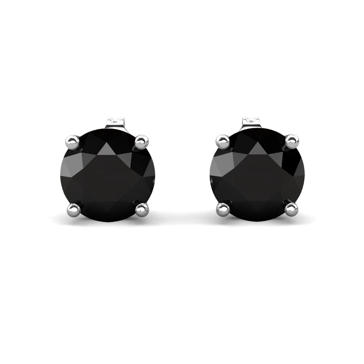 Cate & Chloe Dina Sterling Silver Stud Earrings with Genuine Gemstones for Women, Gift for Her - Image 3