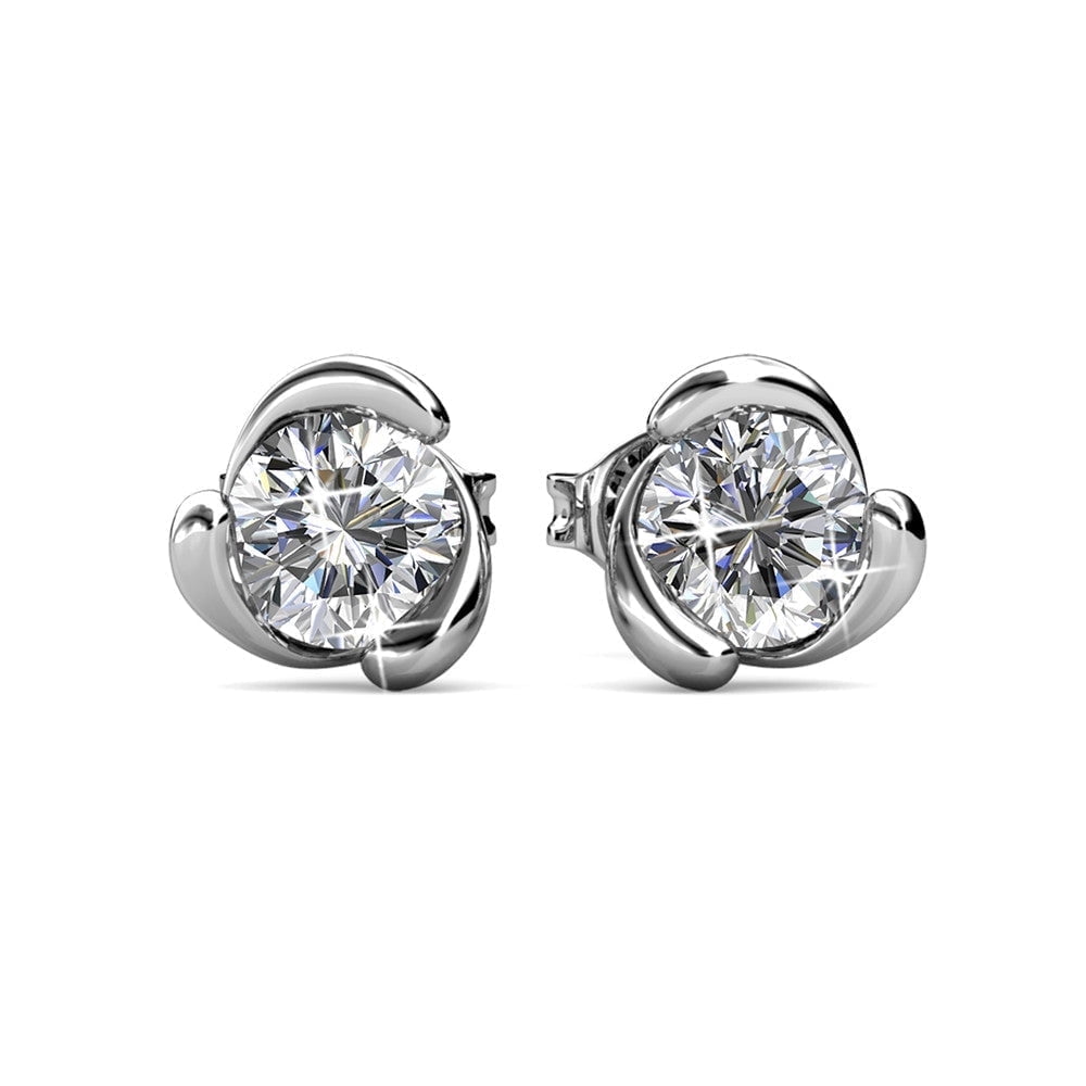 Cate & Chloe Harmony 18k White Gold Plated Silver Jewelry Set with Swarovski Crystals Gift for Women - Image 5