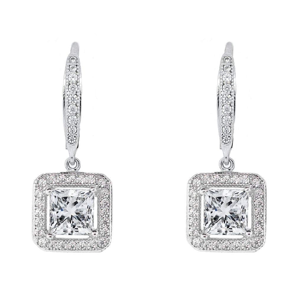 Cate & Chloe Ivy 18k White Gold Plated Jewelry Set with Simulated Diamond Crystals Gift for Women - Image 4