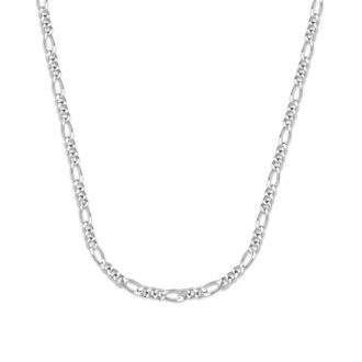 Cate & Chloe Lainey 18k White Gold Plated Stacking Necklace Chain, Gift for Women