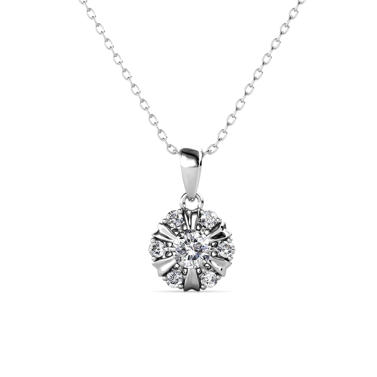 Cate & Chloe Millie 18k White Gold Plated Jewelry Set with Swarovski Crystals Gift for Women - Image 4