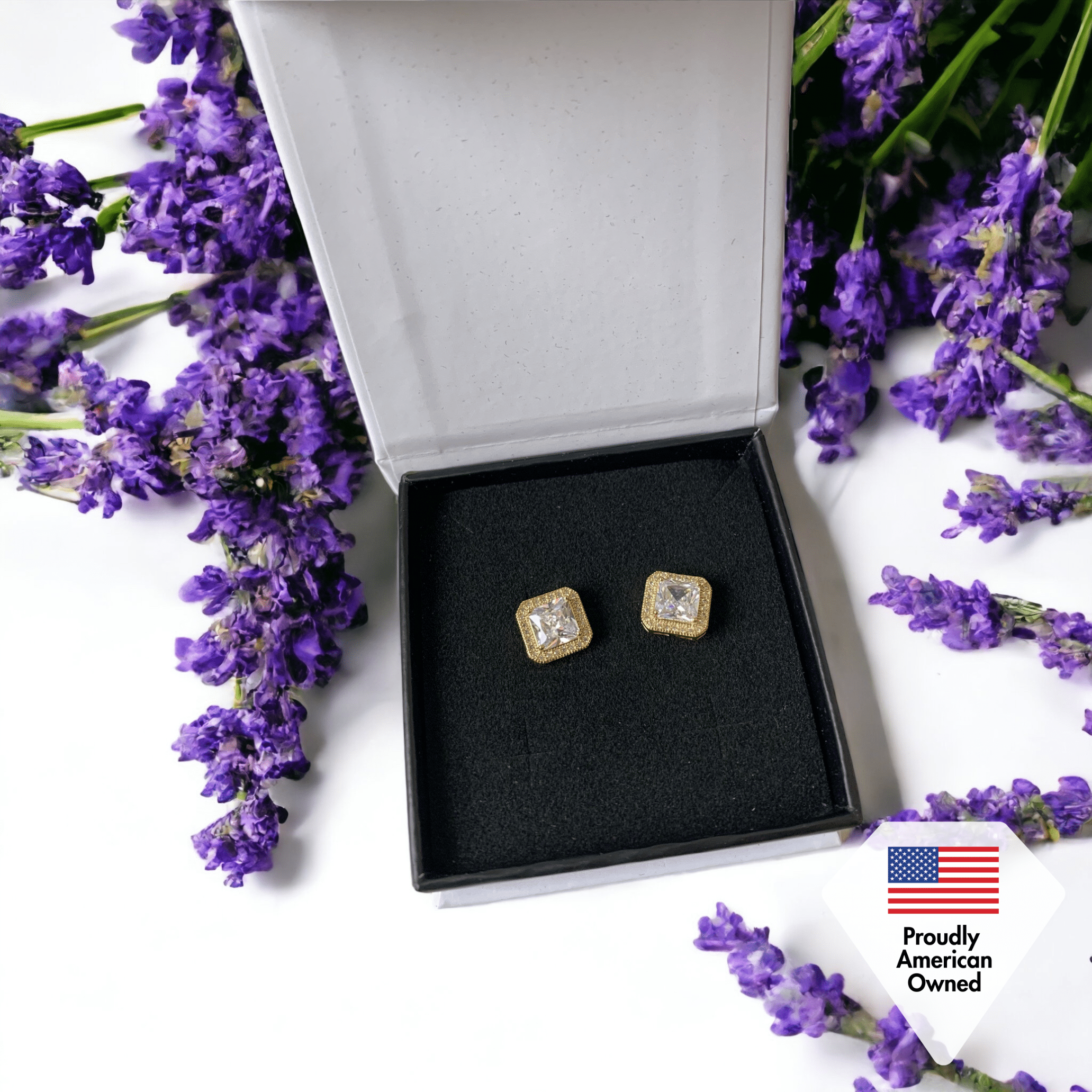 Cate & Chloe Norah 18k White Gold Plated Silver Jewelry Set with Simulated Diamonds Gift for Women - Image 5