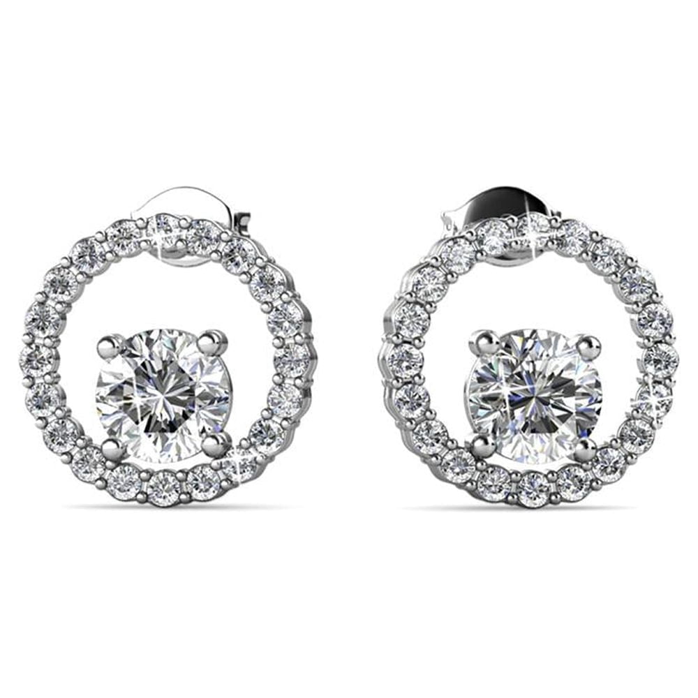 Cate & Chloe Reign 18k White Gold Plated Jewelry Set with Swarovski Crystals Gift for Women - Image 3