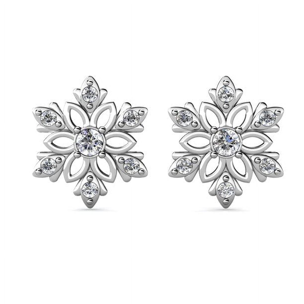 Cate & Chloe Sunny 18k White Gold Plated Jewelry Set with Swarovski Crystals for Women, Gift for Her - Image 3