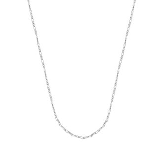 Cate & Chloe Victoria 18k White Gold Plated Stacking Necklace Chain, Gift for Women