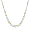 Cate & Chloe Whitney 18k Yellow Gold Plated Pendant Necklace with Simulated Diamond Crystals for Women - Image 3