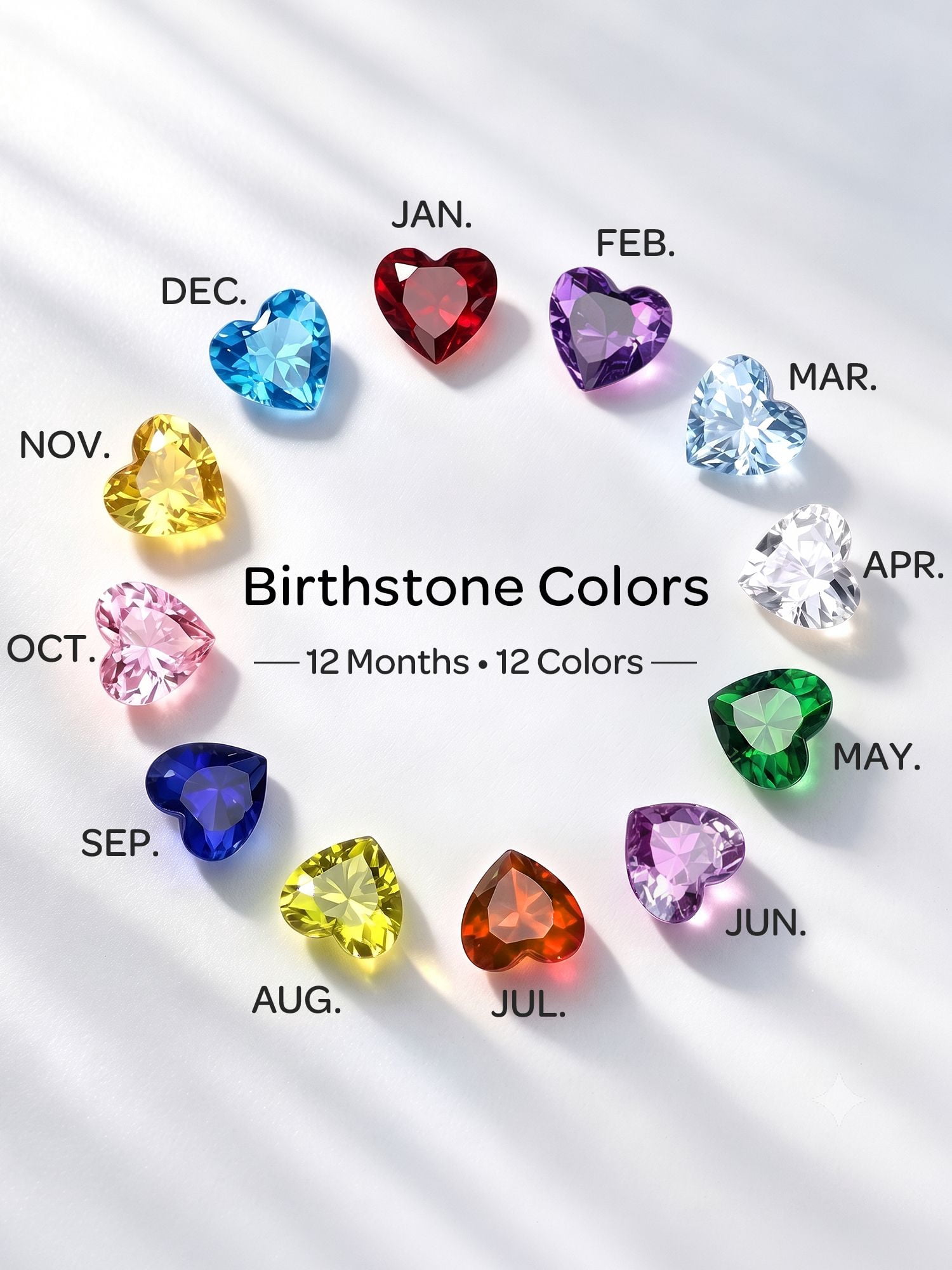 ChicSilver 925 Sterling Silver Birthstone Stud Earrings for Women, Hypoallergenic CZ Solitaire Gemstone Jewelry, 12 Month Birthday Gift for Mom Wife - Image 2