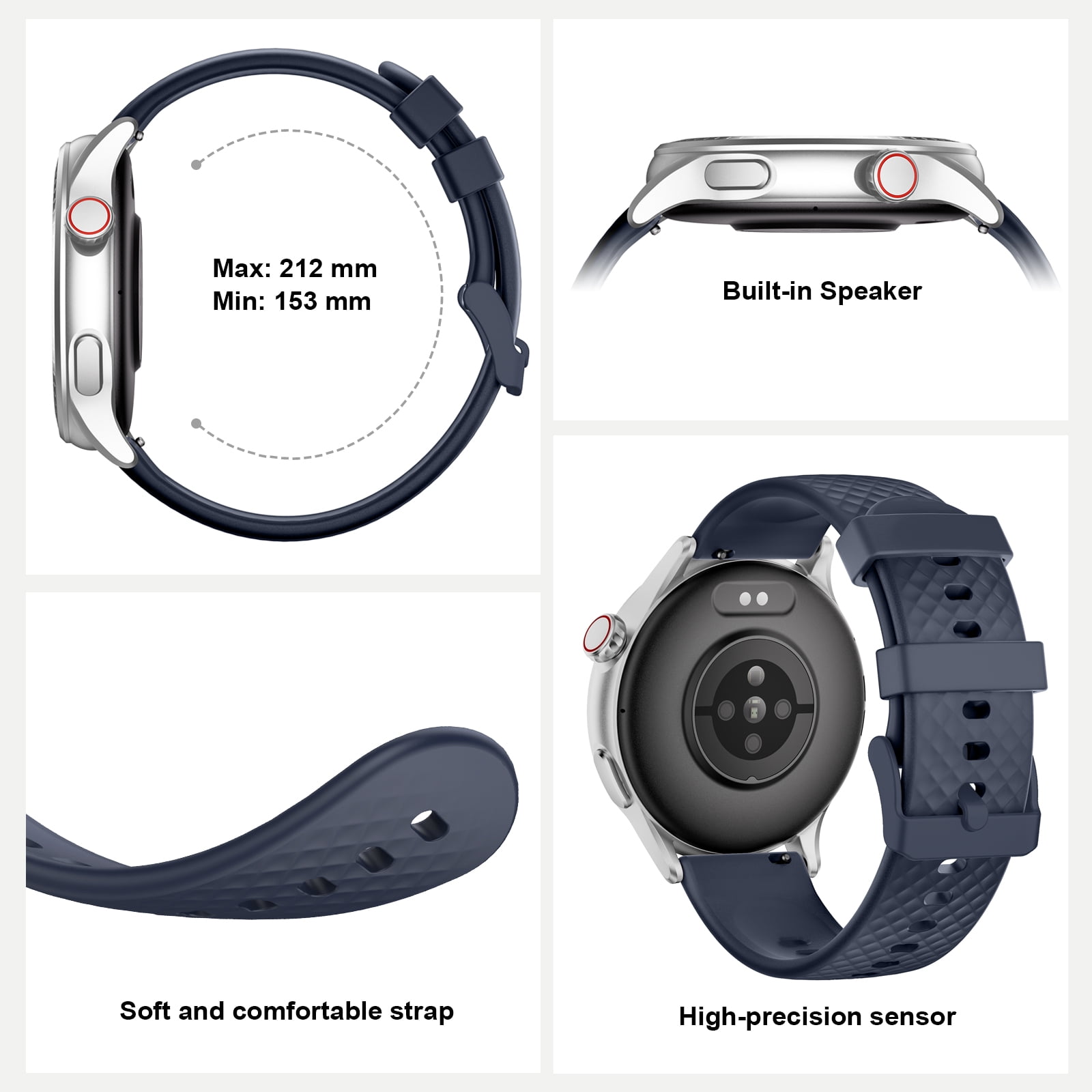Cillso Smart Watch for Men Women, 1.46" AMOLED Round Smartwatch with Bluetooth Calling, 100+ Sports Modes, Daily Activity & Sleep Tracking, 3ATM Water Resistant Fitness Tracker for Android iPhone - Image 2