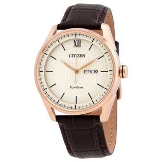 Citizen Eco-Drive Classic Ivory Dial Men's Watch AW0082-01A