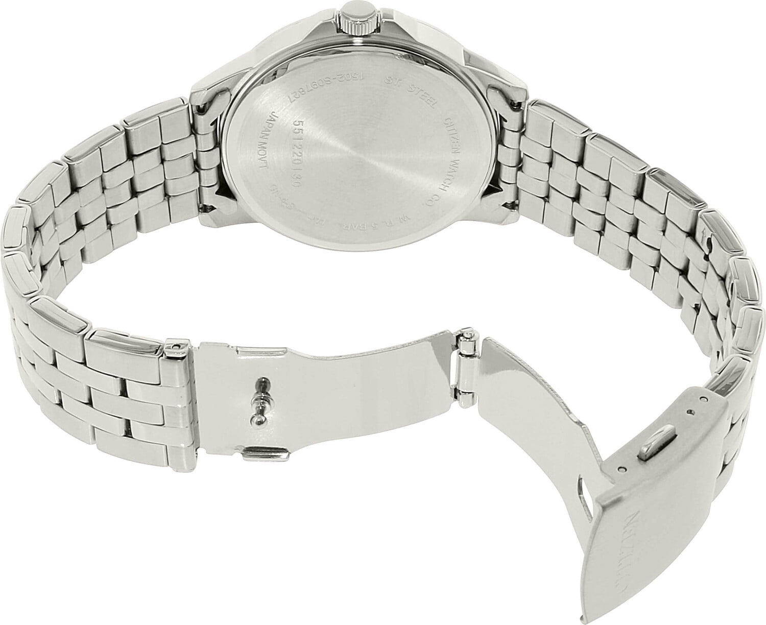 Citizen Men's BF2011-51E Silver Stainless-Steel Plated Japanese Quartz Dress Watch - Image 3