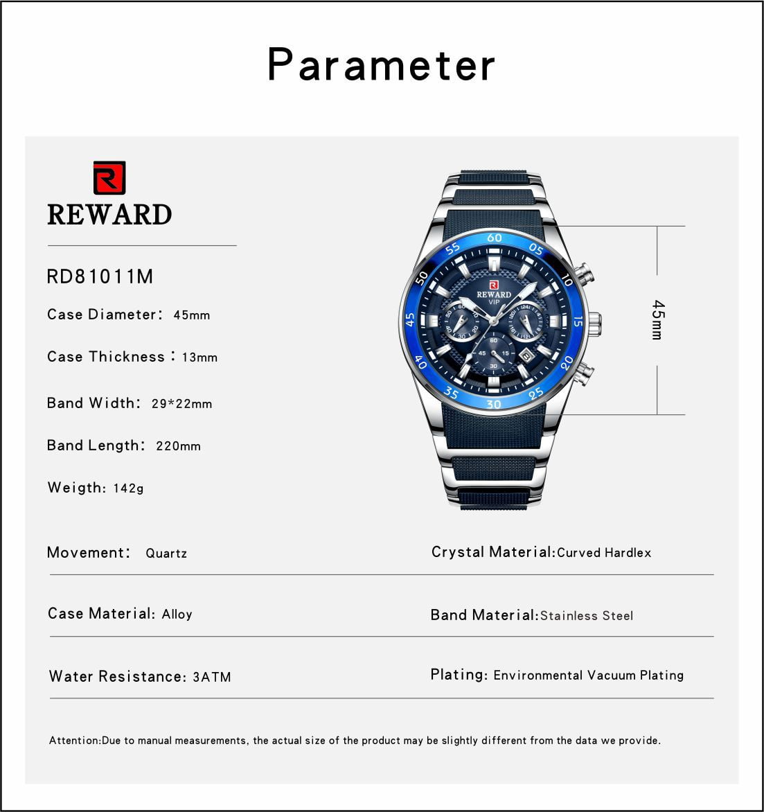 Date Quartz Steel Belt Business Casual Six Needle Men's Watch - Image 4