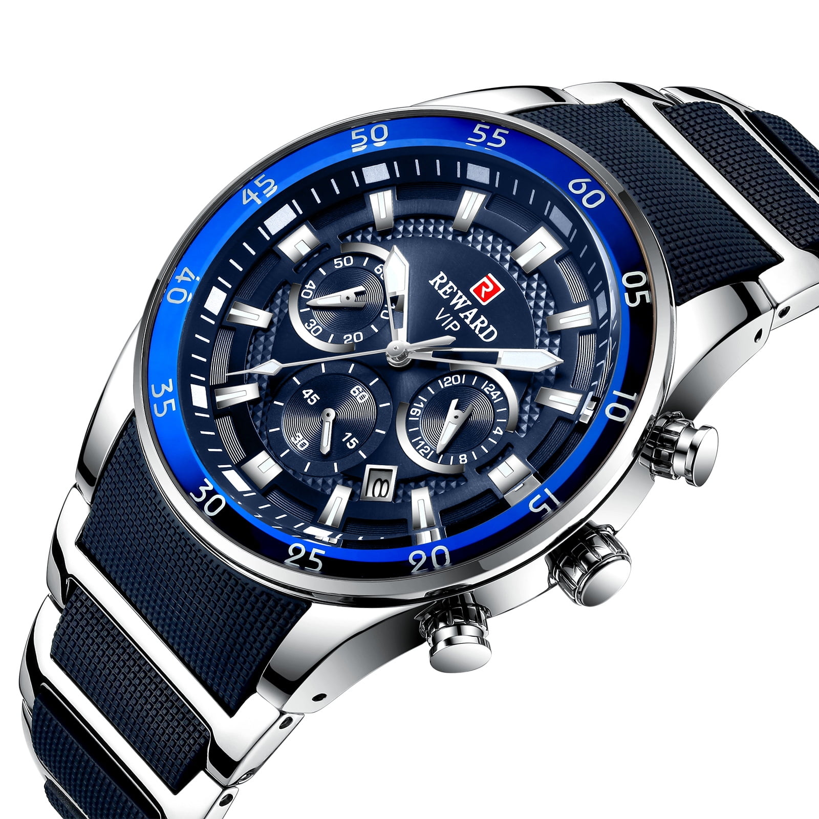 Date Quartz Steel Belt Business Casual Six Needle Men's Watch - Image 2