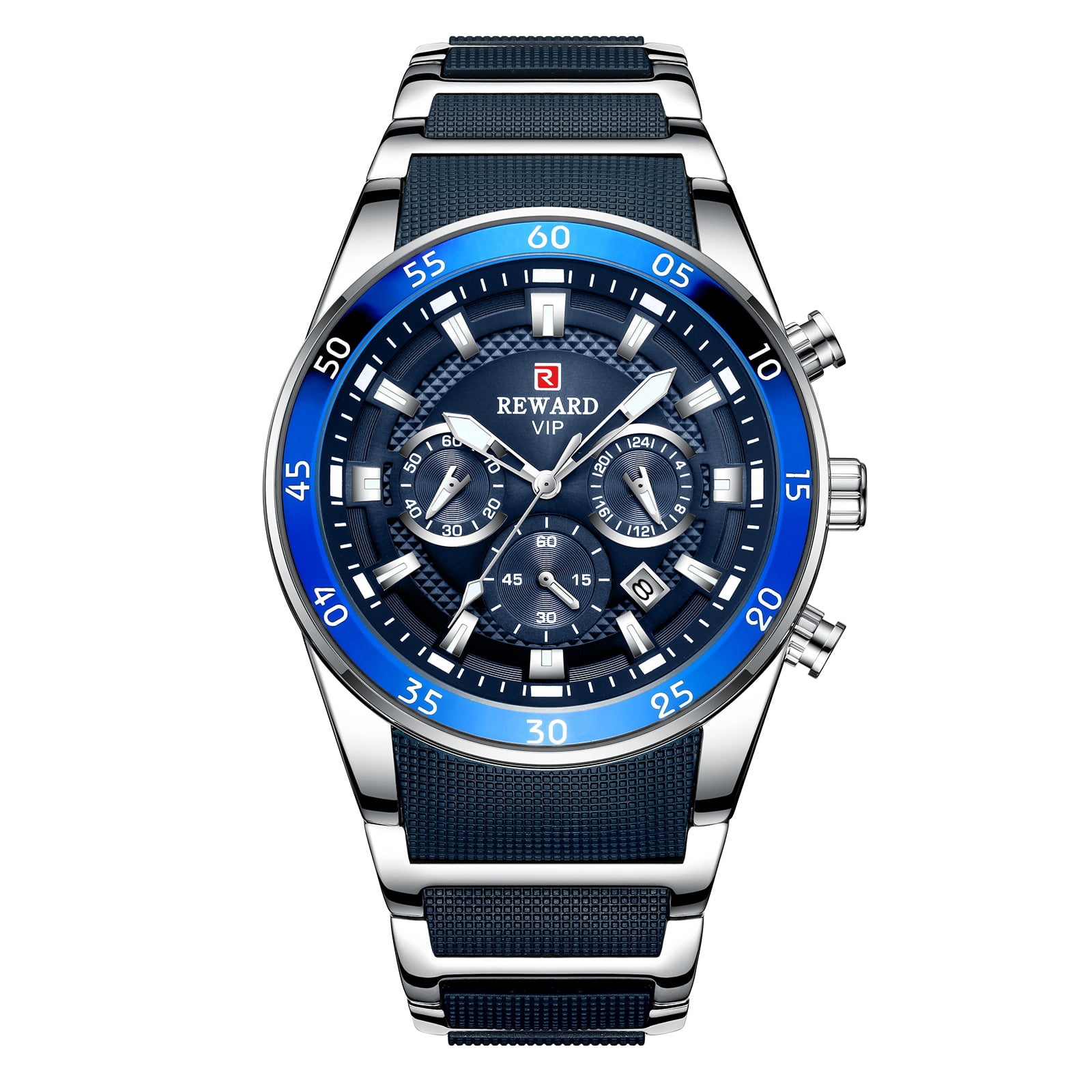 Date Quartz Steel Belt Business Casual Six Needle Men's Watch