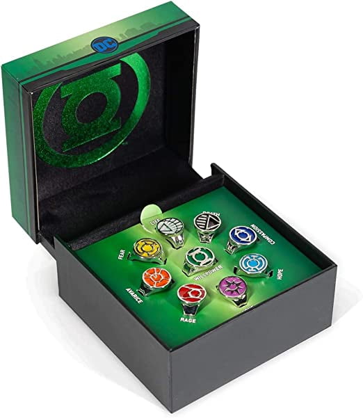 DC Comics: Green Lantern Collector All Lantern Corps Ring 9-Piece Set