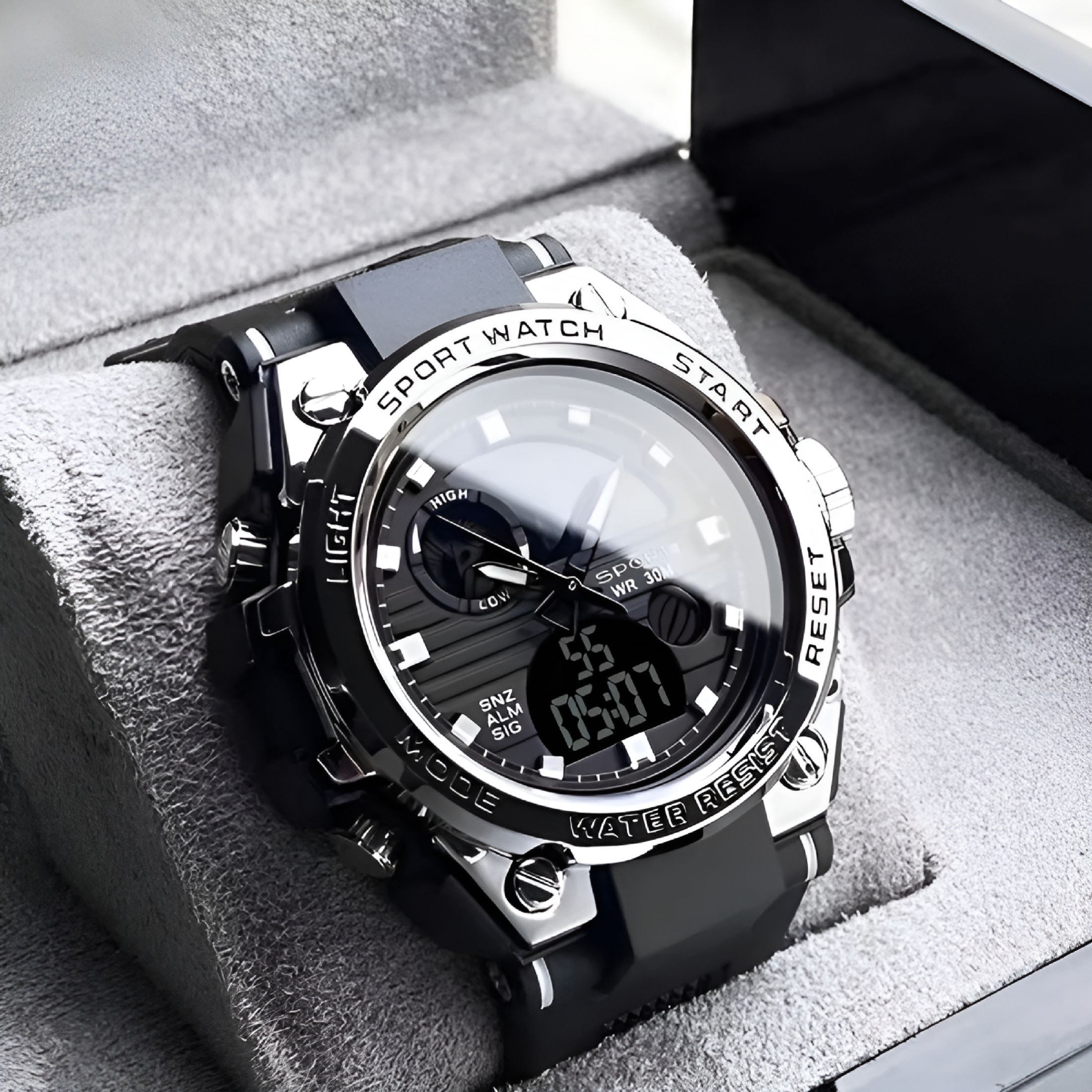 DESIGNICE 2026 New Men'S Watch Sport Watch Dual Display Analog Digital Electronic Wrist Watch for Men for Sports, Outdoor Activities, Fitness Tracking, Everyday Wear, Casual Outings - Image 5