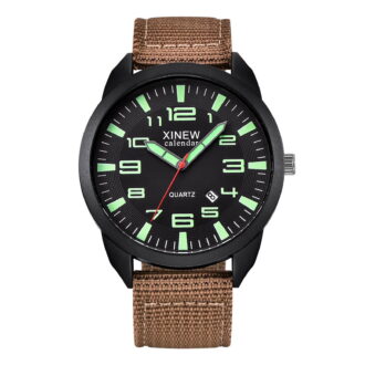 DESIGNICE 2026 New Watches for Men,Quartz Watch Wrist Watches for Man,Nylon Strap Comfort Date Function Display Men'S Watch,Style4