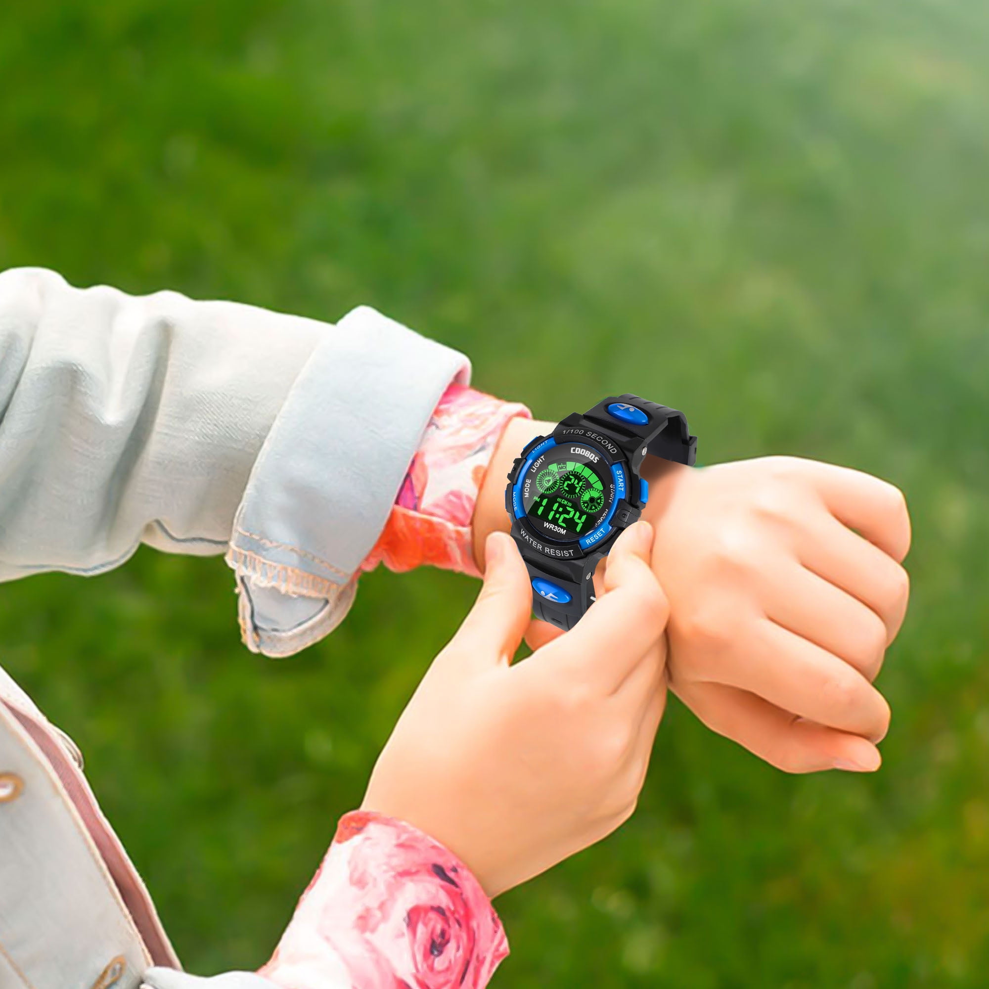 Digital Watch, Boys Sports Waterproof Led Watches with Alarm, Stopwatch, Multifunctional Outdoor Electronic Analog Quartz Wrist Watches with Colorful LED Display, Gift for Boy Girls - Image 3