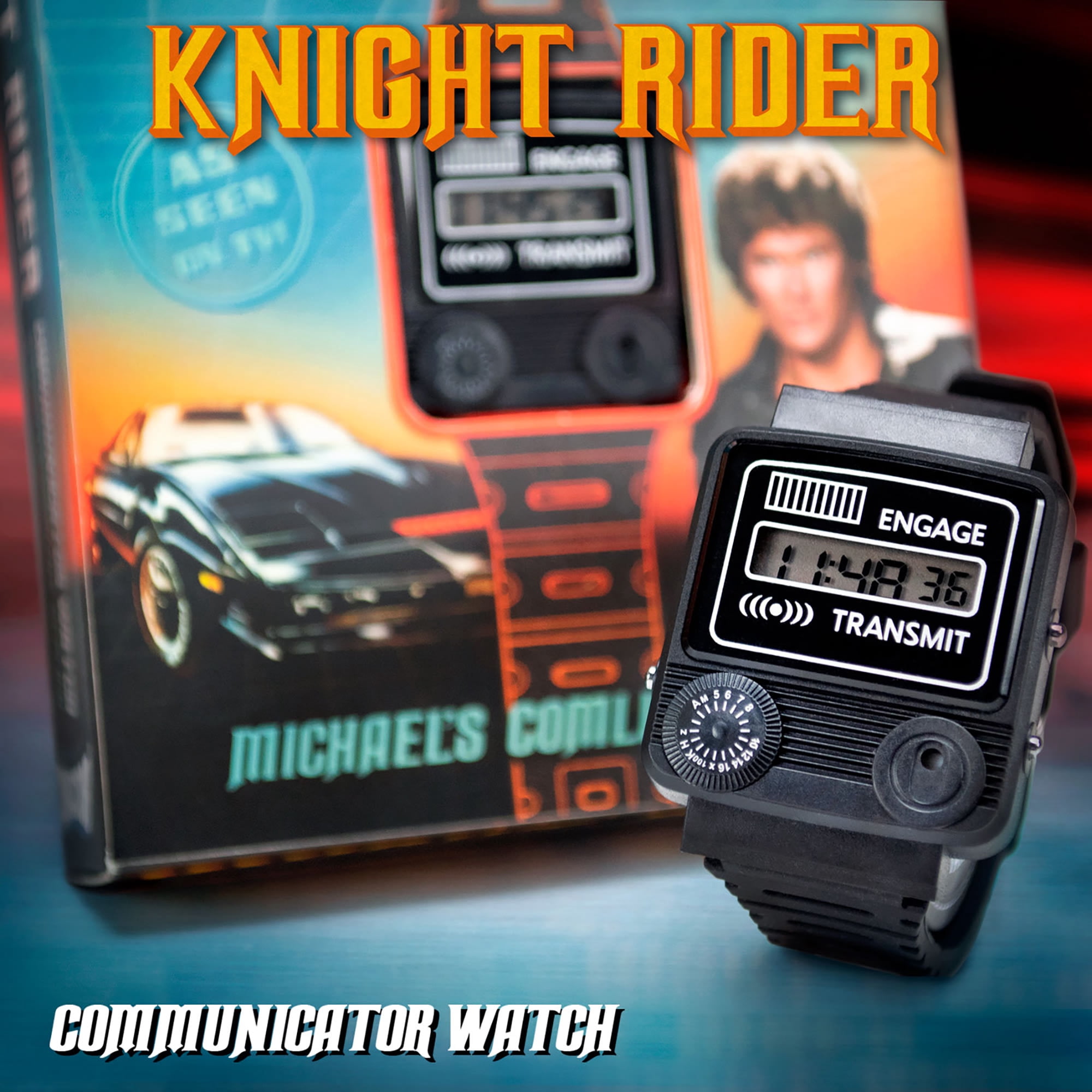 Dr. Collector: Knight Rider: Communicator Watch - Michael's Comlink Watch Replica, Digital Watch, Officially Licensed Collectable Based Off The Hit Franchise - Image 3