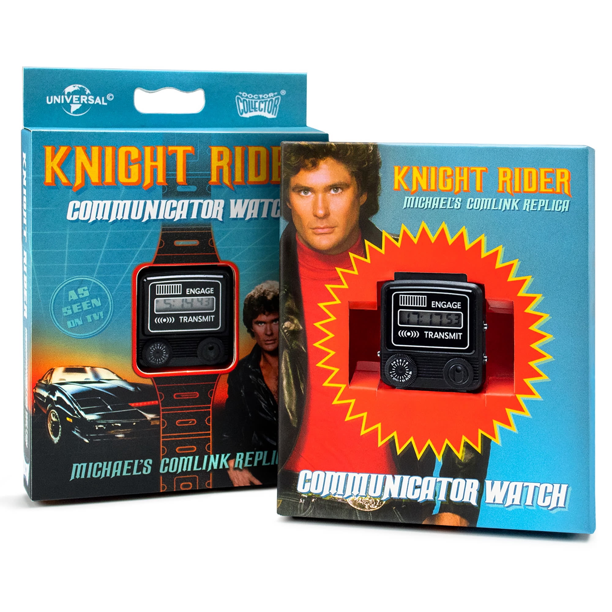 Dr. Collector: Knight Rider: Communicator Watch - Michael's Comlink Watch Replica, Digital Watch, Officially Licensed Collectable Based Off The Hit Franchise - Image 4