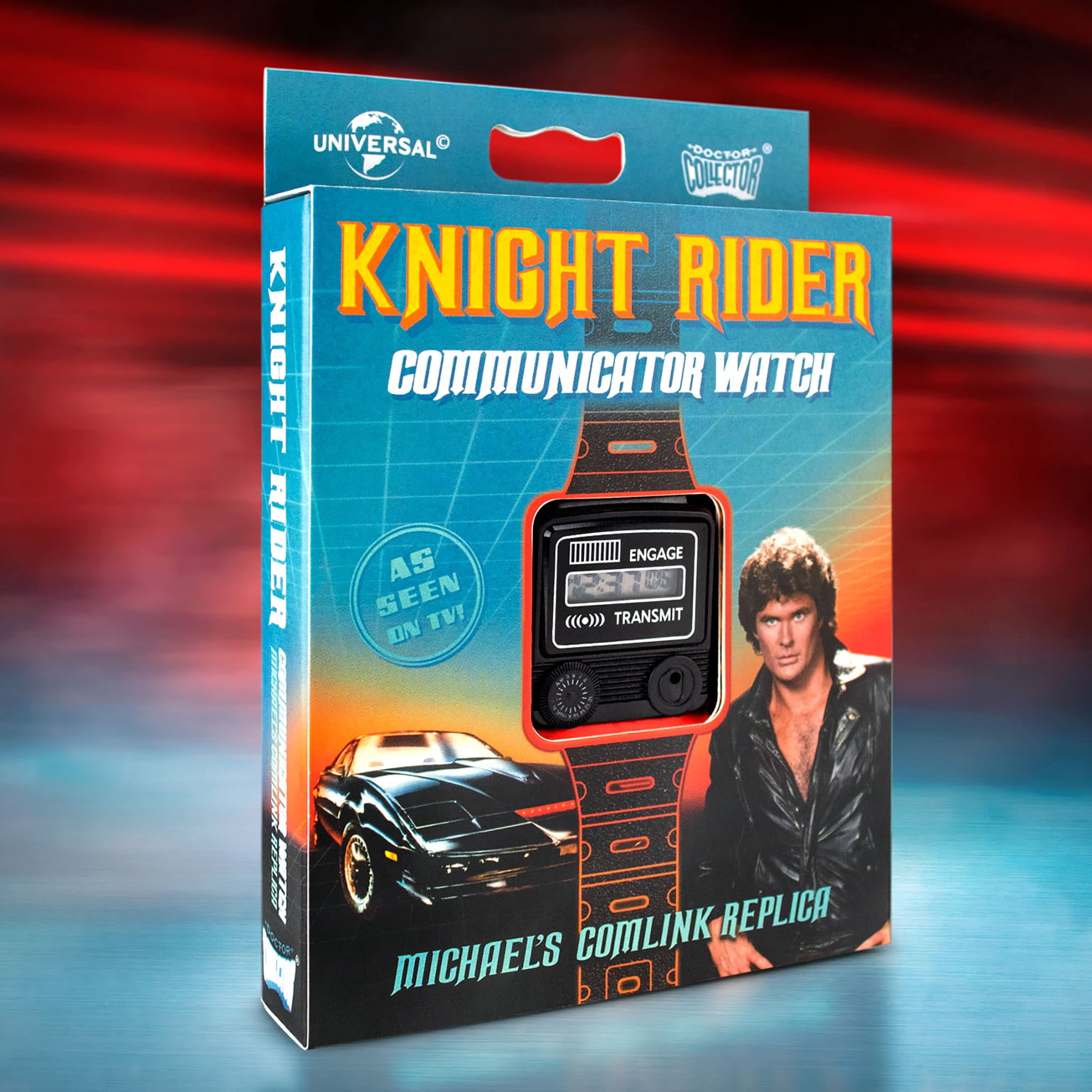 Dr. Collector: Knight Rider: Communicator Watch - Michael's Comlink Watch Replica, Digital Watch, Officially Licensed Collectable Based Off The Hit Franchise - Image 2