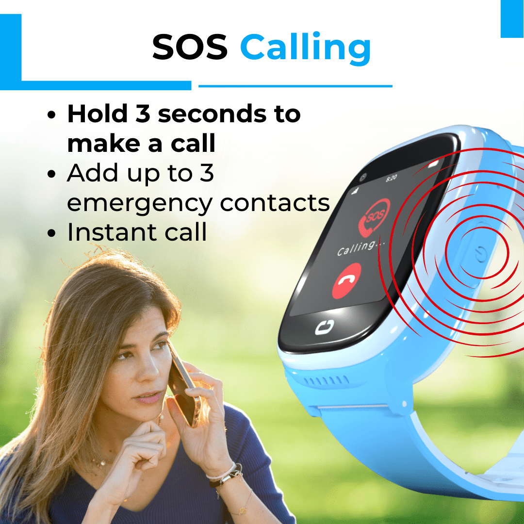 EmojiKidz Kids Smartwatch with GPS, Parental Controls, Calls, SOS, Smart Watch for Kids, Blocked Unknown Callers, (Blue) - Image 4