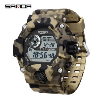 Explojoy Tactical Digital Watch – Waterproof Camouflage Design with Multifunction Display