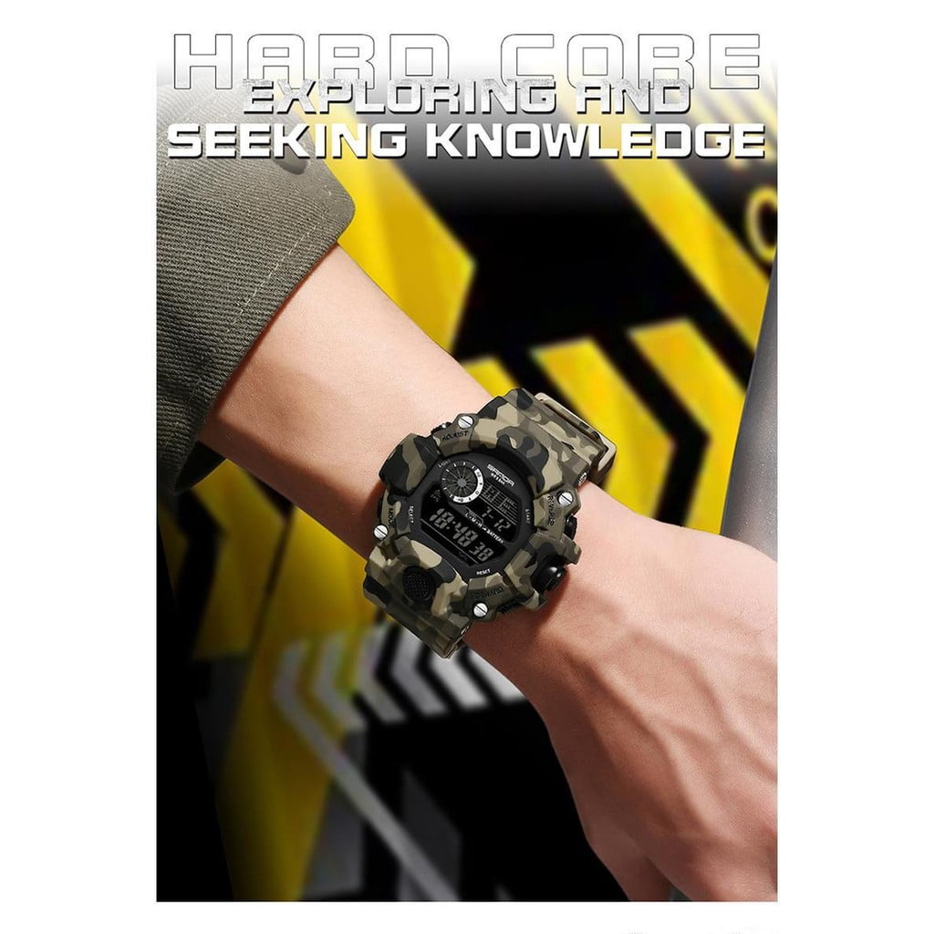Explojoy Tactical Digital Watch – Waterproof Camouflage Design with Multifunction Display - Image 2