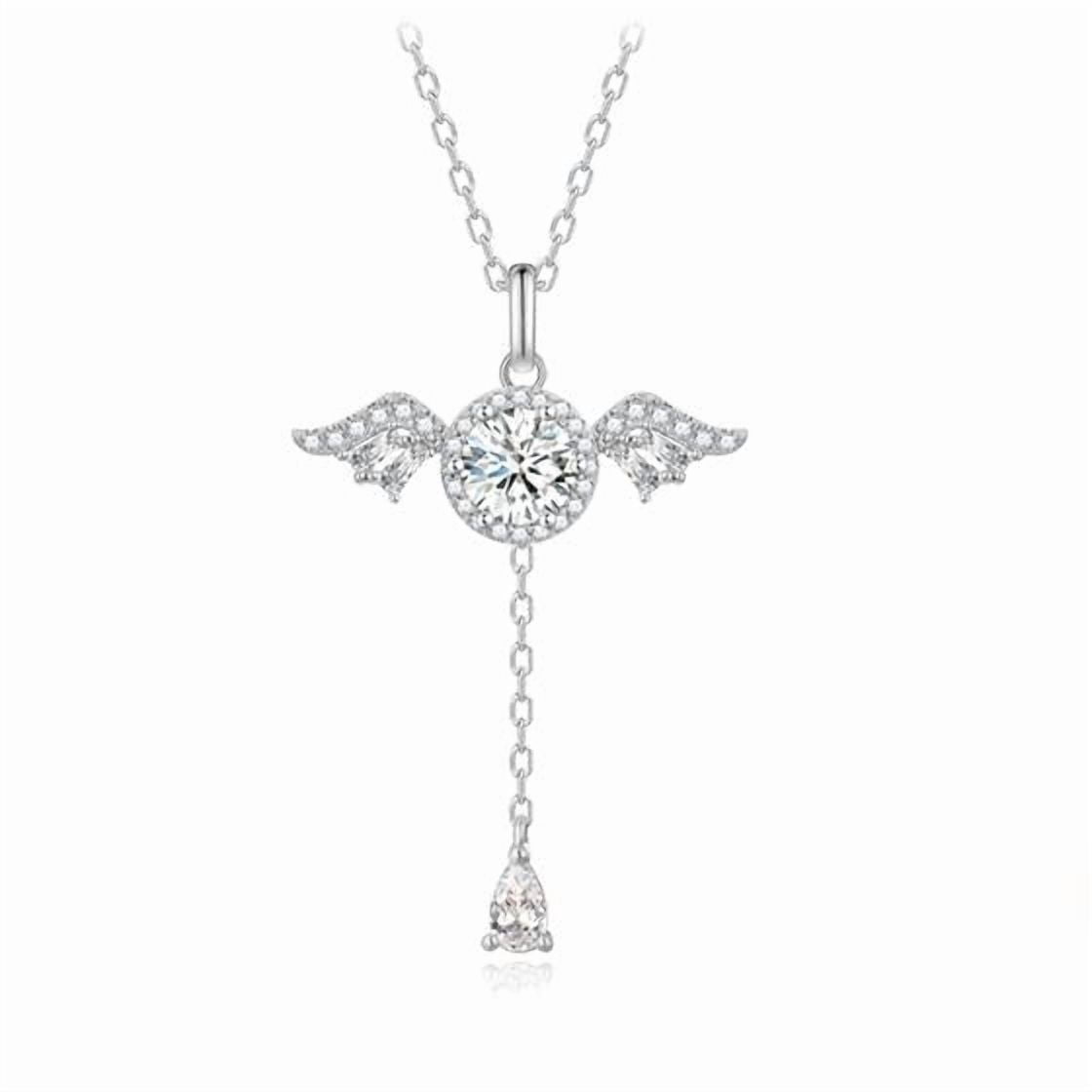 FANCIME "Angel's Love" Sterling Silver Necklace PInk - Image 2