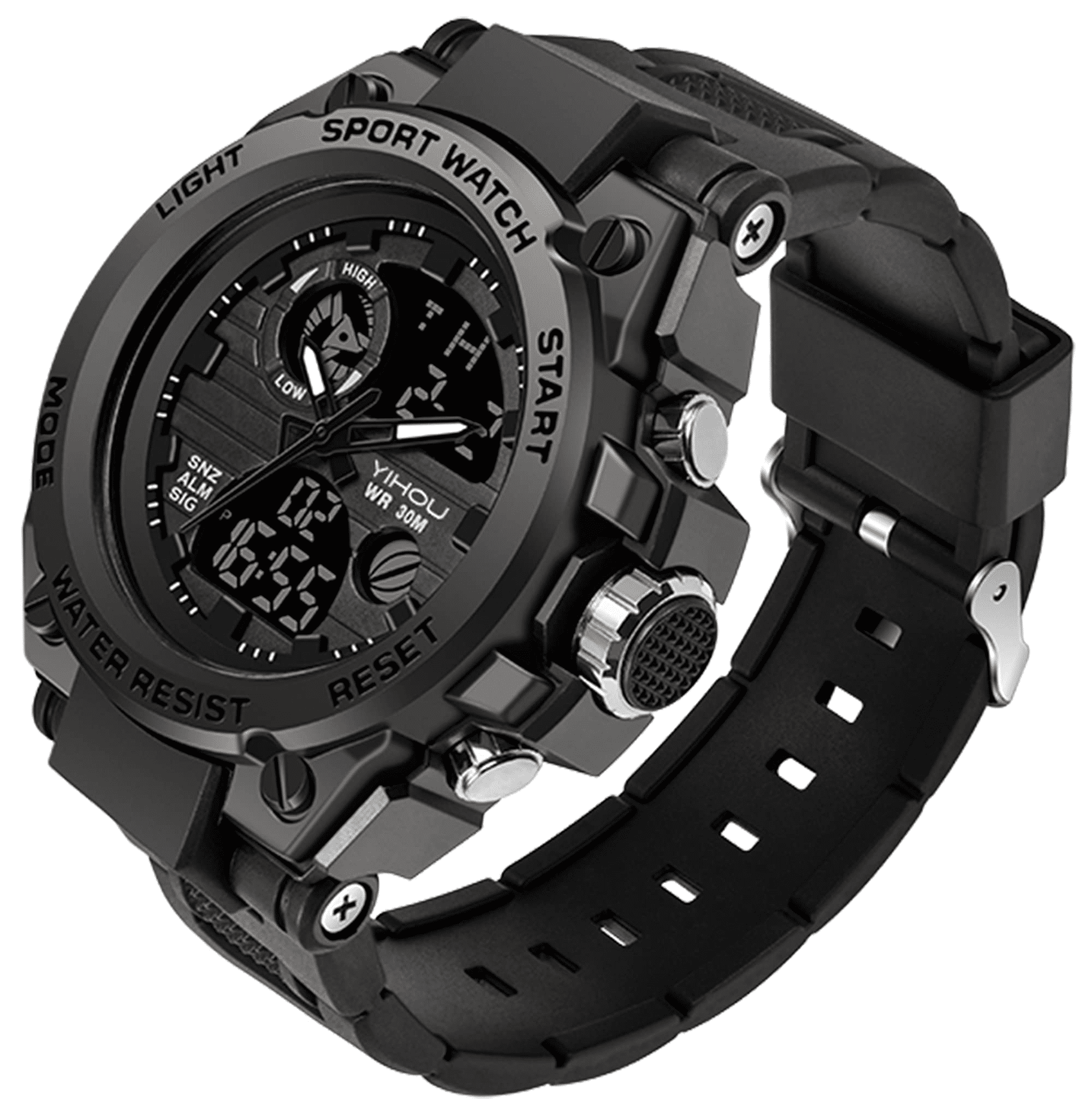 Findtime Men's Military Watch Outdoor Sports Electronic Watch Tactical Army Wristwatch LED Stopwatch Waterproof Digital Analog Watches - Image 2