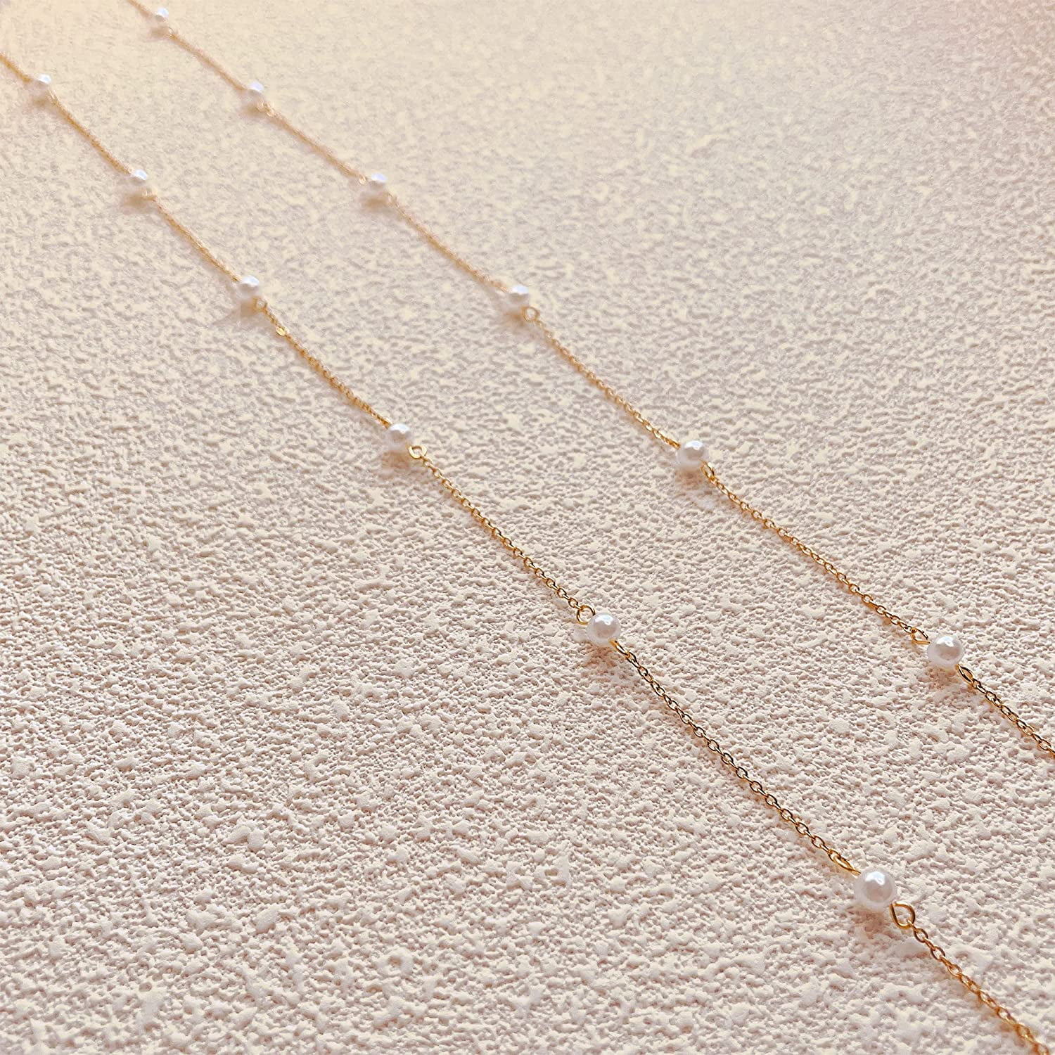 Freshwater Pearl Necklace Women Gold Dainty Choker Necklace 18K Gold Filled NOT Faded Tiny Chain Delicate Mother's Jewelry for Women - Image 3