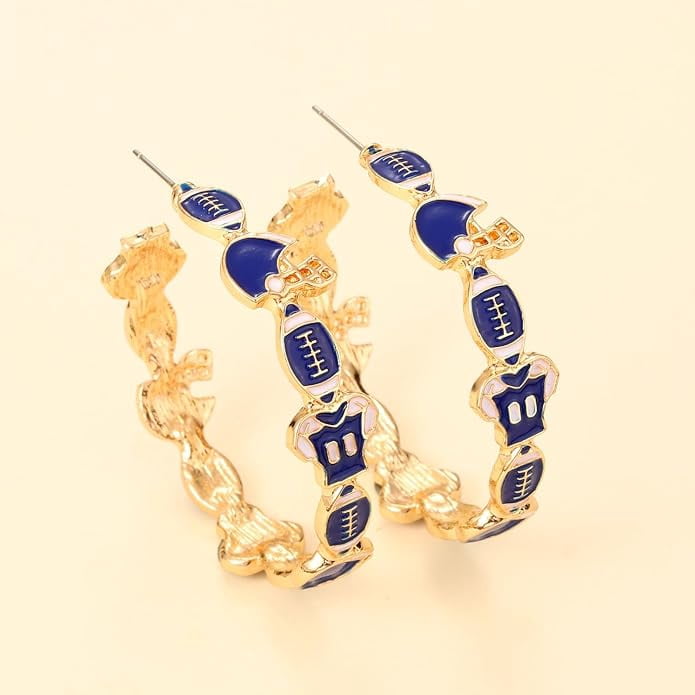 Game Day Earrings for Women Football Earrings for Mom Fashion Football Mom Sports Jewelry Game Day Outfit Accessories - Image 3