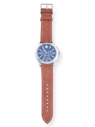 George Adult Male Analog Watch with Silver Dial in Brown Strap and (42032Wmm)