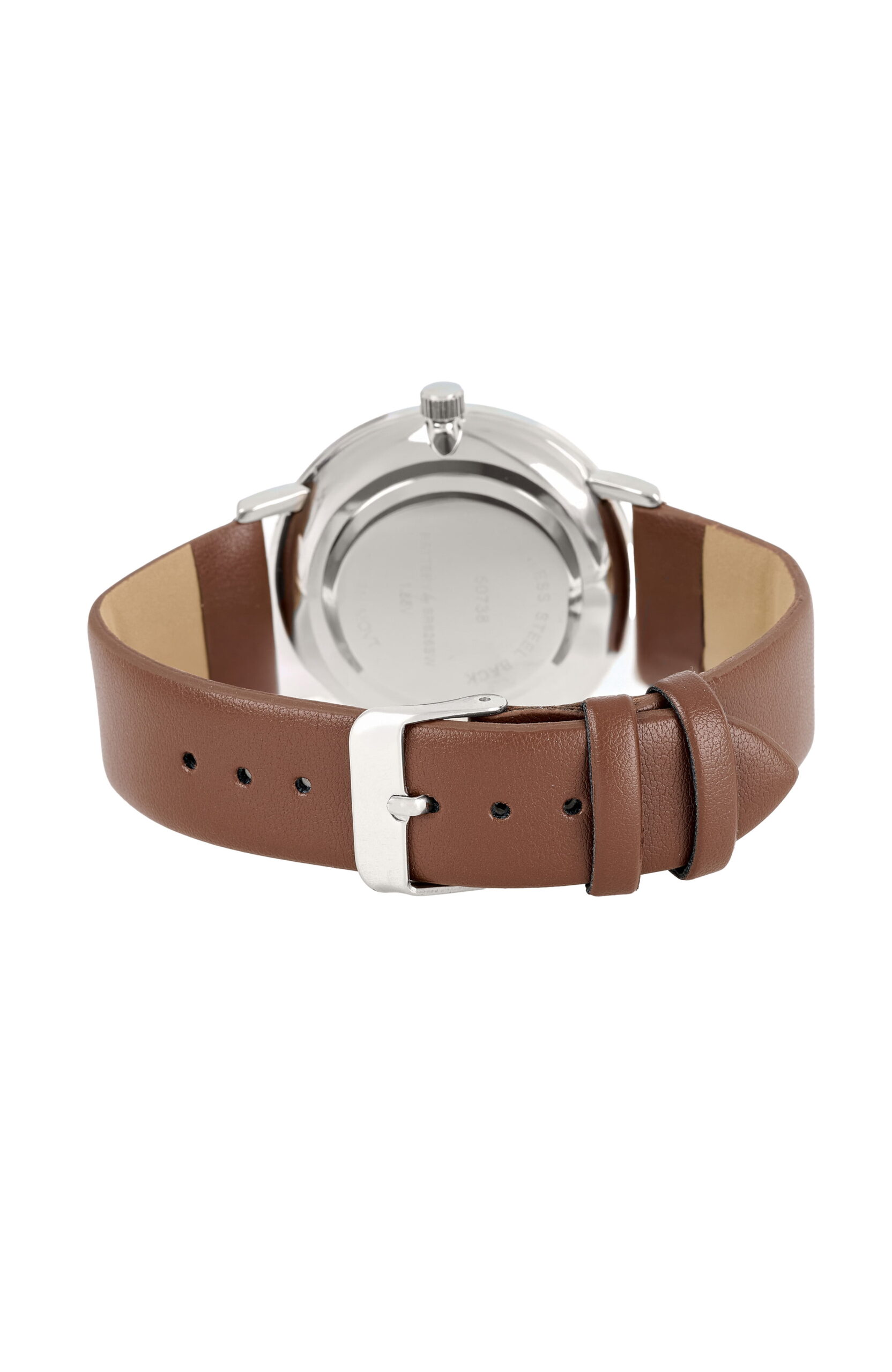 George Men's Adult Round 42mm Silver Case Analogue Watch - Image 2