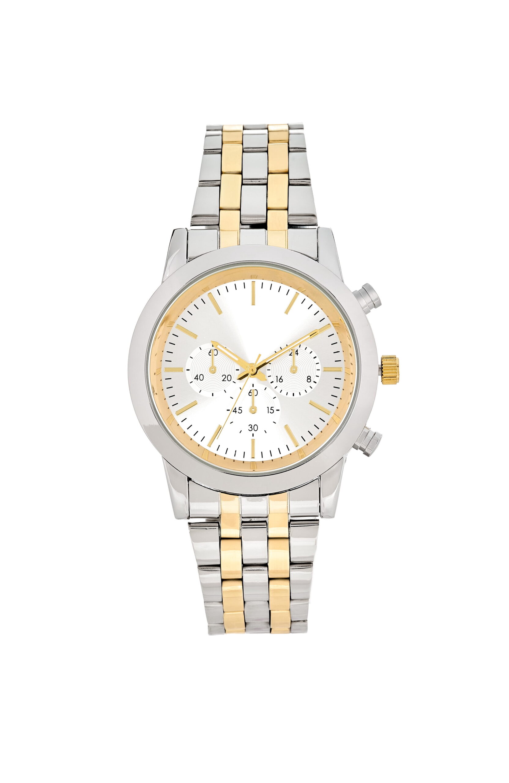 George Men's Adult Round 42mm Two-Tone Case Analogue Watch