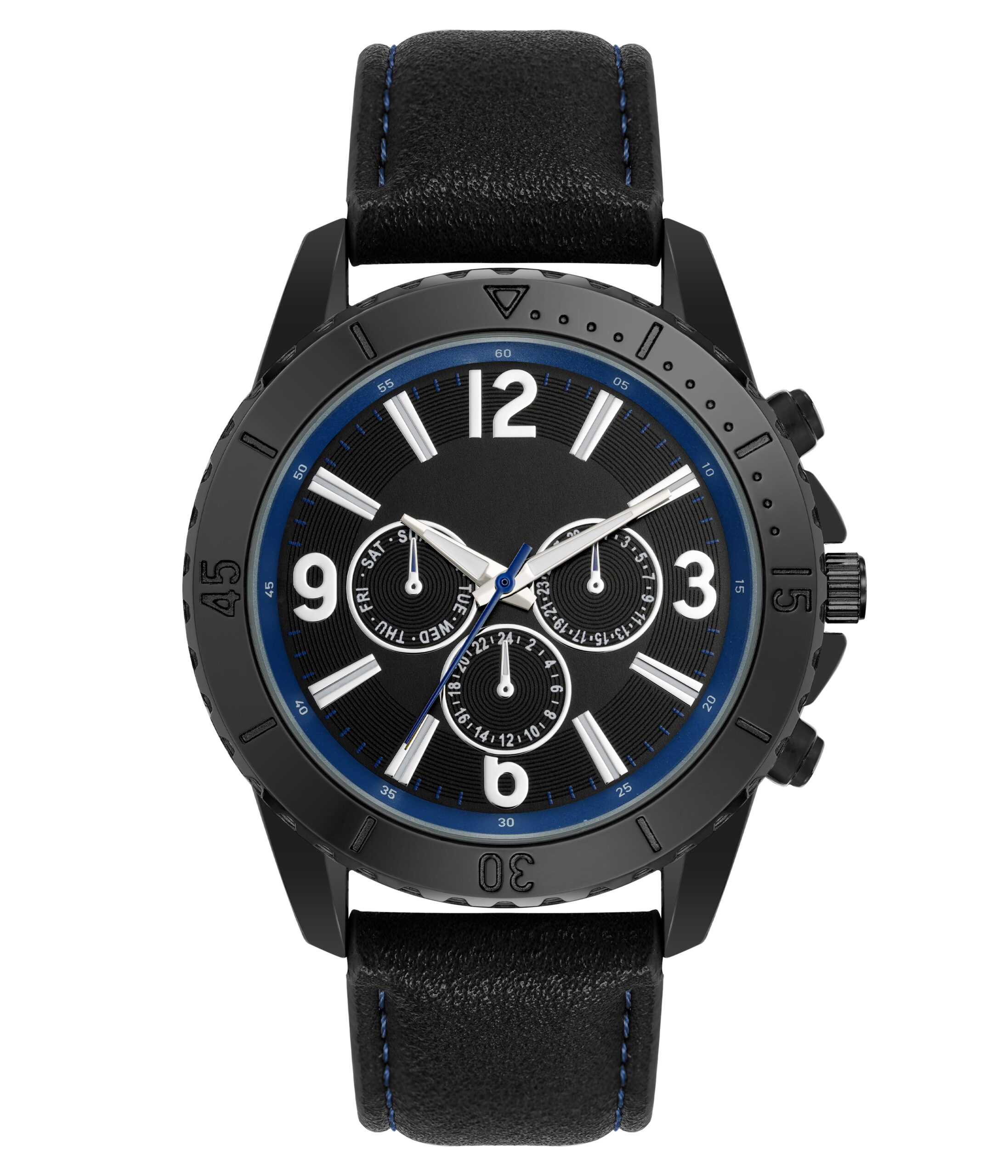 George Mens Casual Black Watch