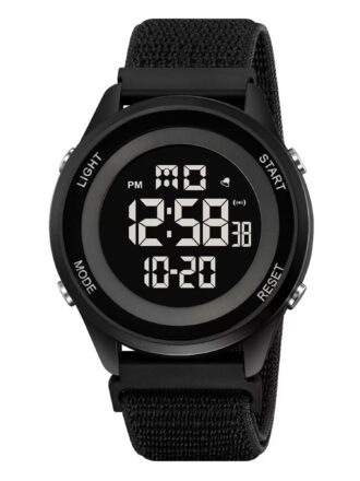 George Men's Digital Sport Wristwatch Loop and Hook Strap